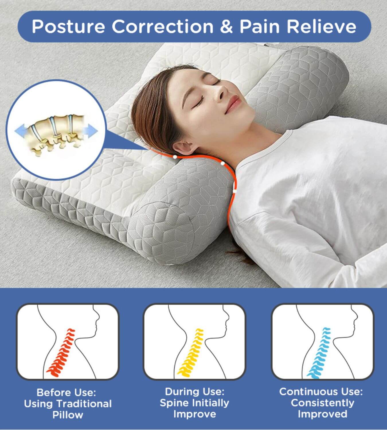 Orthopedic Deep Sleep Pillow - ProEase®